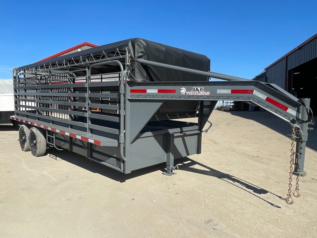 J&C gooseneck livestock trailer